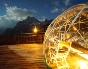 Außergewöhnlich Übernachten in der Bubble Suite Frühstück - 1 ÜN - Braunwald In der Bubble-Suite – Frühstück