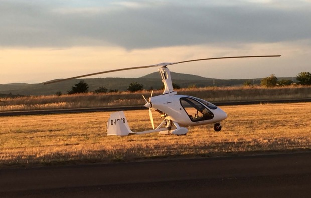 tragschrauber-rundflug-giessen-landung