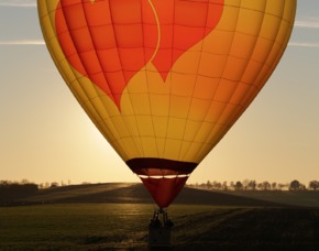 Romantische Ballonfahrt