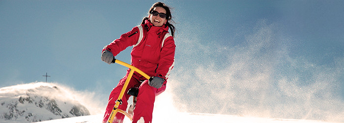 Snowbike fahren