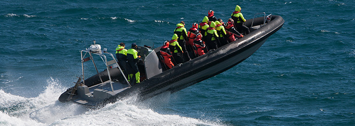 Speedboot fahren