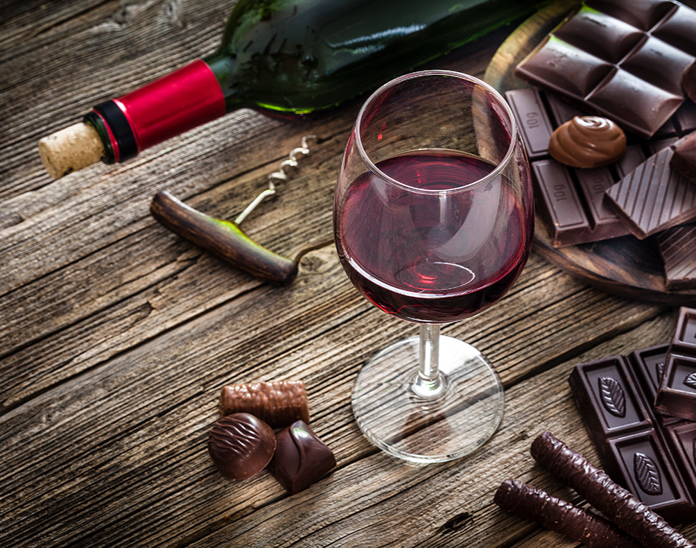 Wein & Schokoladen Tasting München Verkostung von 6 Weinen & passender Schokolade
