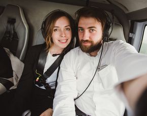 Romantik-Hubschrauber-Rundflug