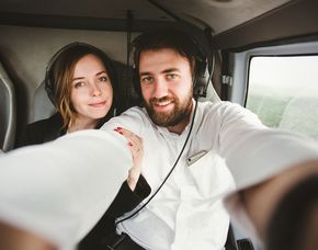 Romantik-Hubschrauber-Rundflug