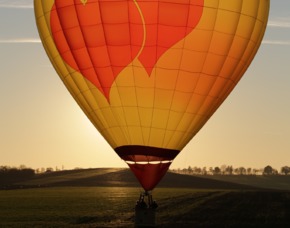 Romantische Ballonfahrt