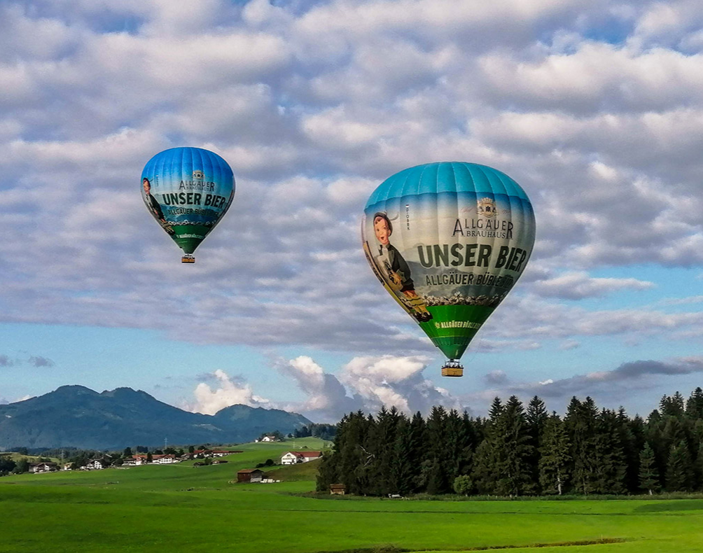 Ballonfahren Allgäu (Neuschwanstein) Seeg im Allgäu mit Blick auf Schloss Neuschwanstein - 60 - 90 Minuten