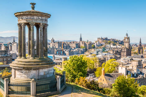 Ausblick über Edinburgh