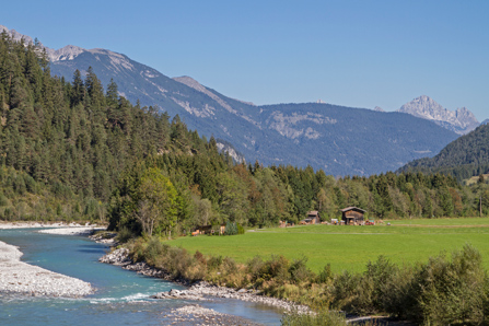 Fluss Lech Tirol Österreich
