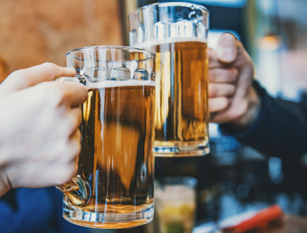 Bier mit Freunden
