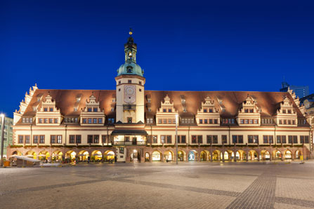 das alte Rathaus in Leipzig