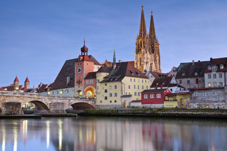 Donauufer in Regensburg
