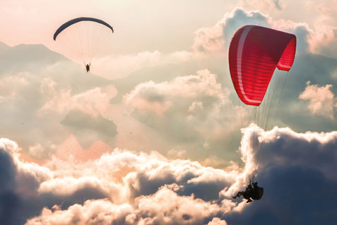 Tandem Gleitschirmflug